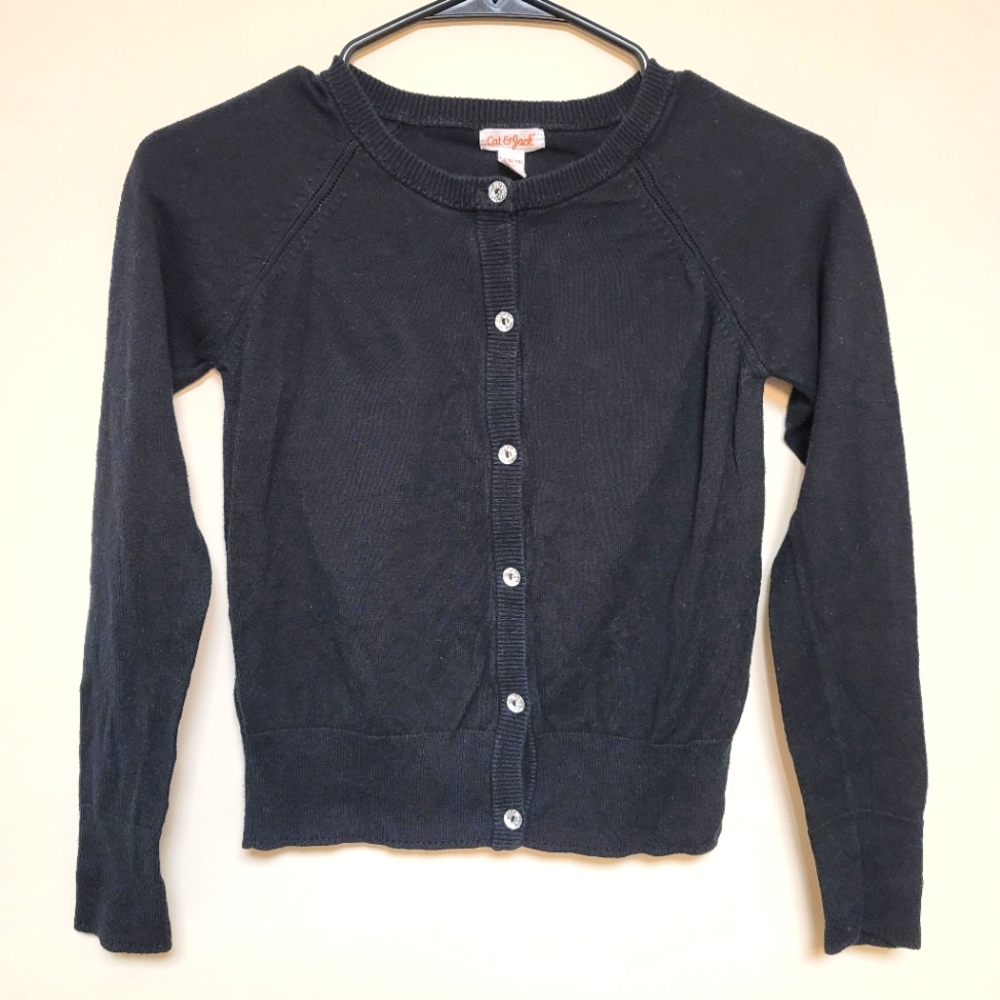 ✨️Girls | L (10/12) | Black Button Down Cardigan | Cat & Jack